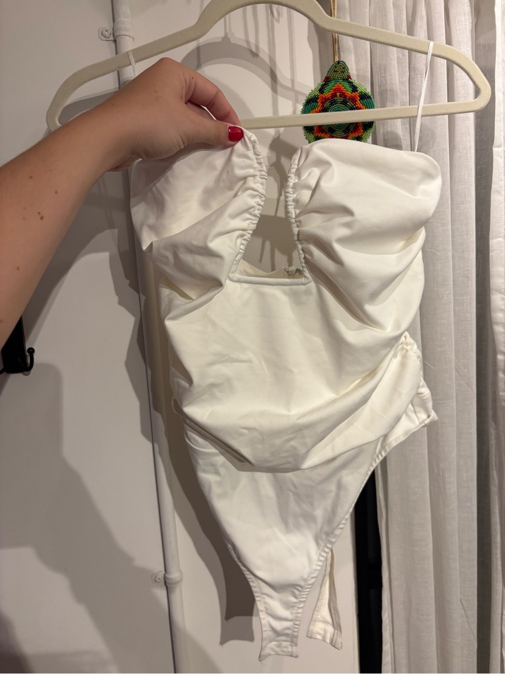 Sexy White Strapless Bodysuit